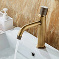 Torneira Para Banheiro Lavabo Mococomando Antique Bronze Cuba Alta e Baixa