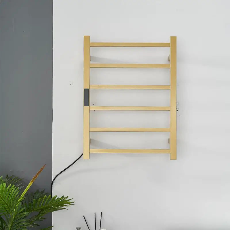 Toalheiro Térmico Smart Elegance Aço Inoxidável Display Digital WiFi Fiação Oculta/Exposta Branco
