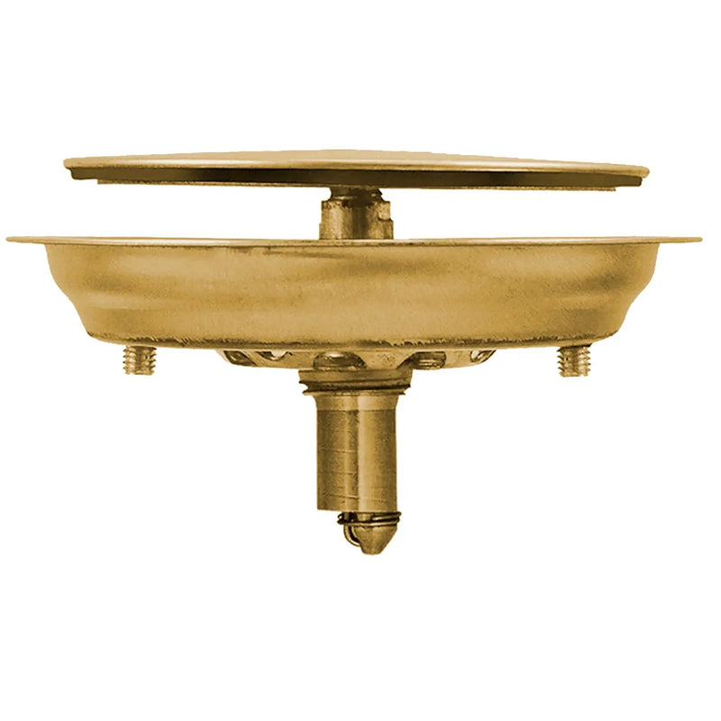 Ralo Click Up Inox Inteligente Dourado Brilhante 10x10 cm