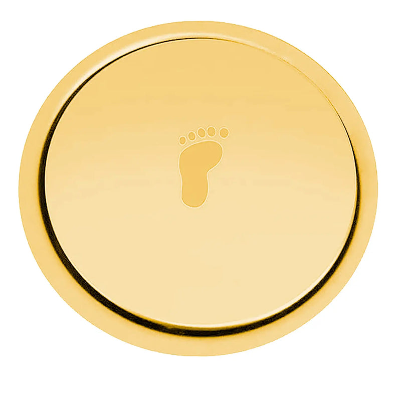 Ralo Click Up Inox Inteligente Dourado Brilhante 10x10 cm